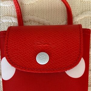 Longchamp polka dots small crossbody bag